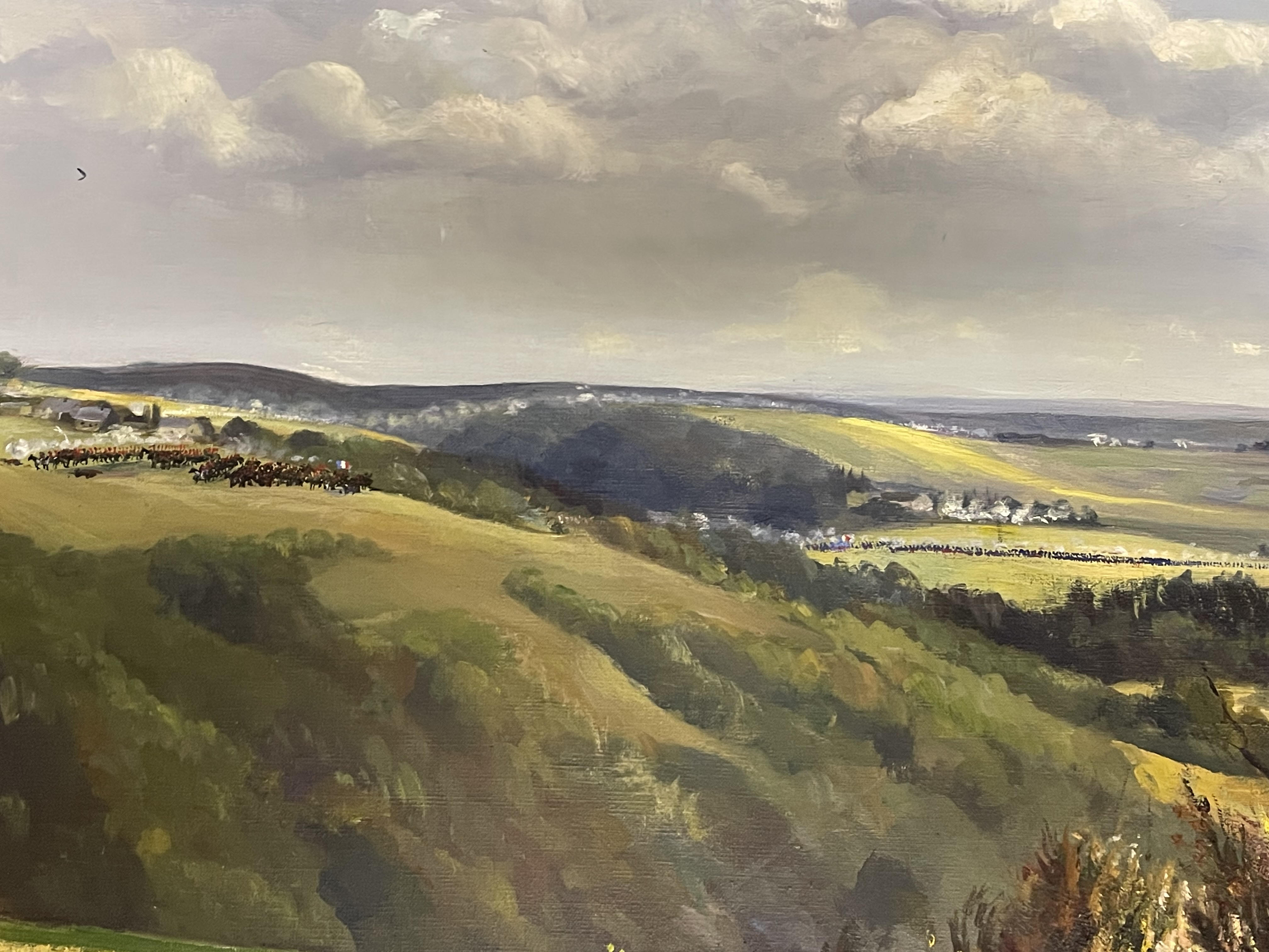 Lucien Hock, "Triptyque de la bataille contre les Autrichiens - 1794", 1937, Inv. 20033 - Copyright Musée du Pays d'Ourthe-Amblève