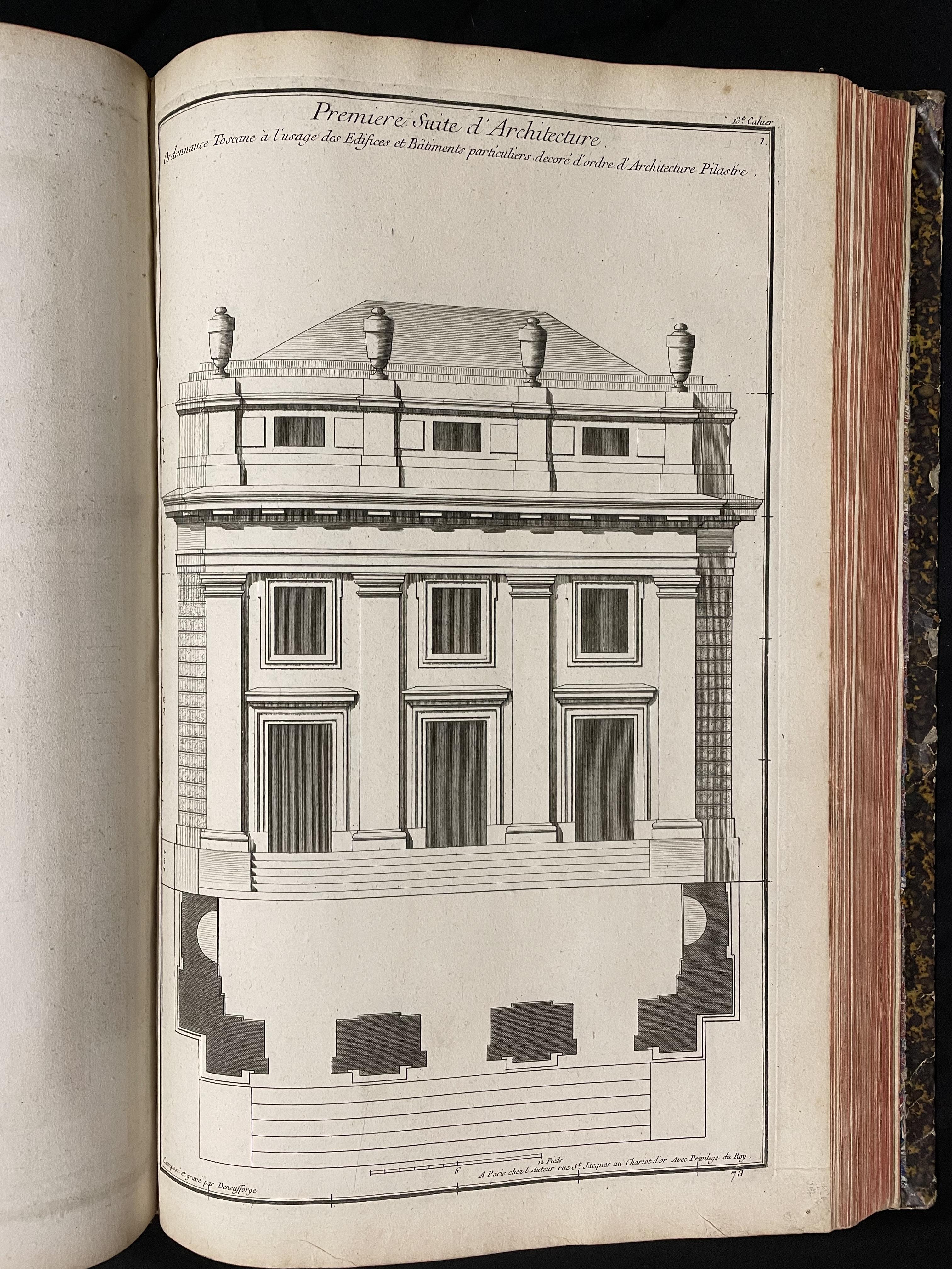 Neufforge, "Recueil élémentaire d'architecture" volume 1, 1757-1758, copyright Musée du Pays d'Ourthe-Amblève